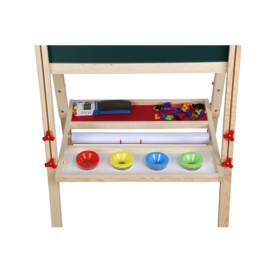 Tablă din lemn cu două fețe Chalkie Duo