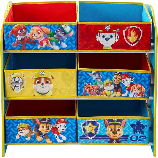 Organizator pentru jucării cu cutii de depozitare - Paw Patrol