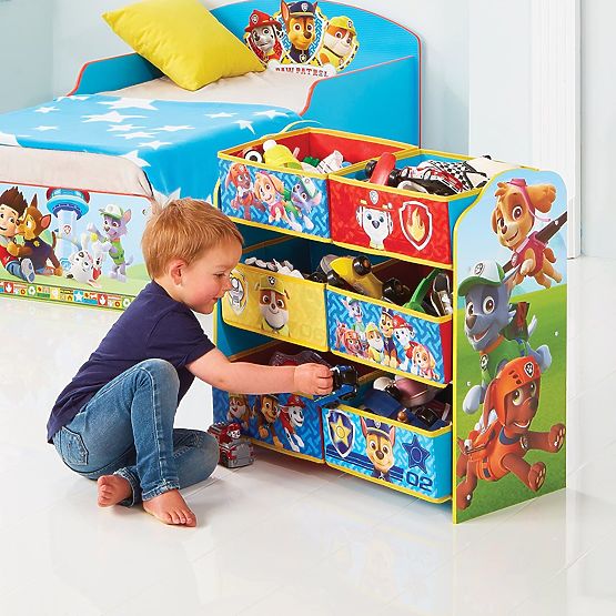 Organizator pentru jucării cu cutii de depozitare - Paw Patrol