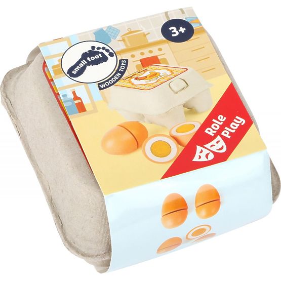 Ouă din lemn cu bandă velcro