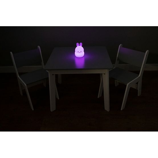 Ourbaby - Masă cu scaune pentru copii - gri-alb