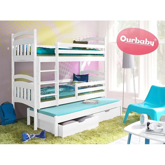 Ourbaby poveste pat cu pat Marco III - alb