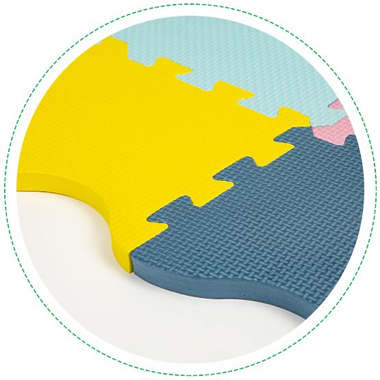 Covoraș de spumă - puzzle în culori pastelate