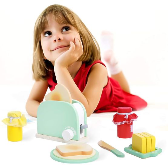 Pâine de pâine din lemn cu accesorii