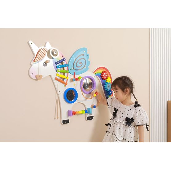 Panou de perete Unicorn Curcubeu