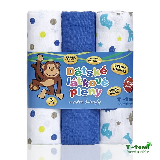 pânză Tetra scutece cu imprimate - TOP CALITATE