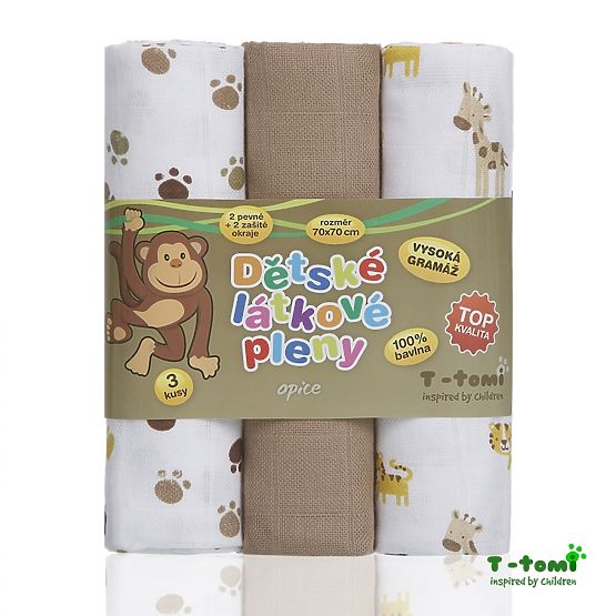 pânză Tetra scutece cu imprimate - TOP CALITATE