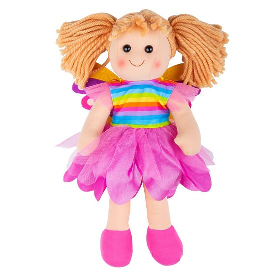 Păpușa de pânză Bigjigs Toys Chloe 34 cm