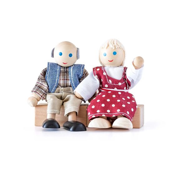 Păpuși pentru căsuță, familie de 6 persoane