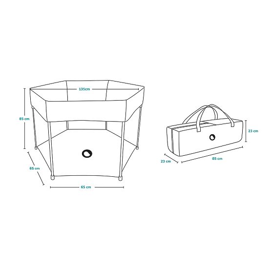 Tarc pentru copii Roel - Green Limon