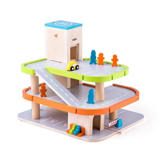 Parcare din lemn cu lift