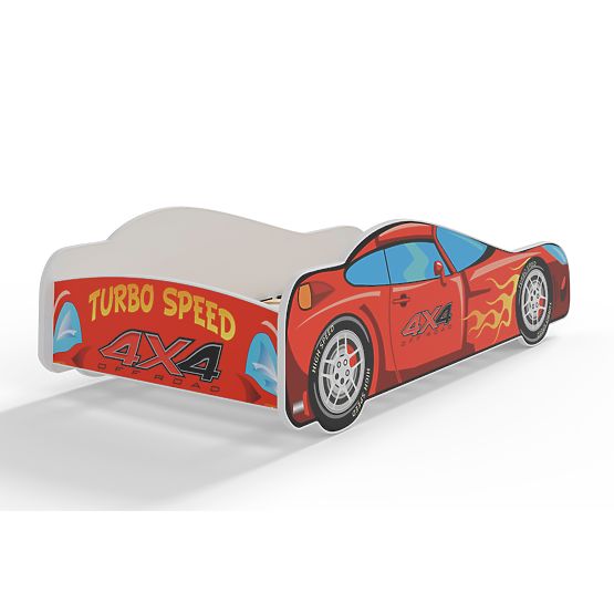 Pat auto pentru copii 4x4 140x70