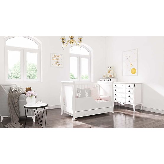 Pătuț pentru copii Míša 120x60 - alb