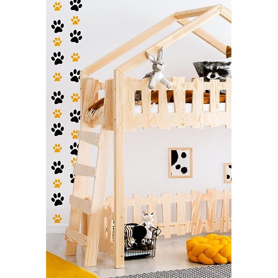 Pat copii tip casă Mila Zippo BA - înălțat