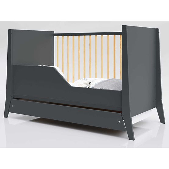 Pătuț pentru copii Cosmo 120x60 - antracit