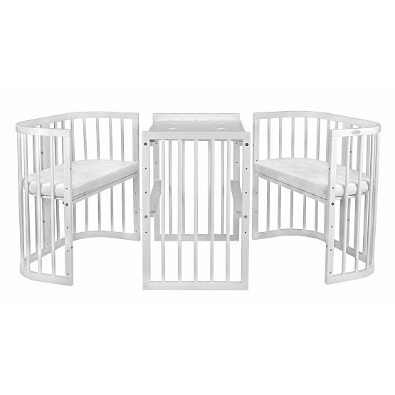 Pătuț extensibil Desire 7 în 1 PLUS - alb