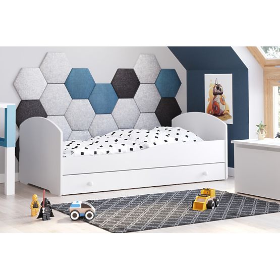 Pat de o persoană Luk 160x80 cu sertar