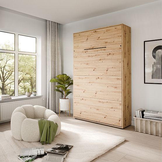 Pat de perete rabatabil KOBI VERTO 90x200 Stejar Artisan 1 buc