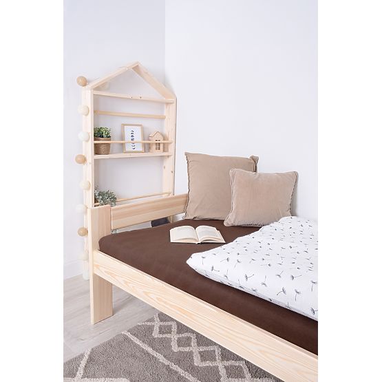 Pat din lemn Mel 200x90 - natural