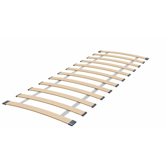 Pat dublu EMMA cu sertar și barieră 160x80 mâner roz