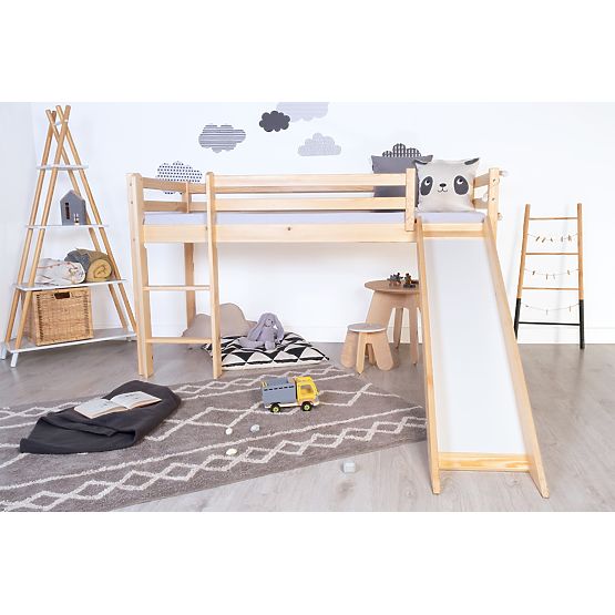 Pat cu etaj pentru copii Ourbaby Modo cu tobogan - pin