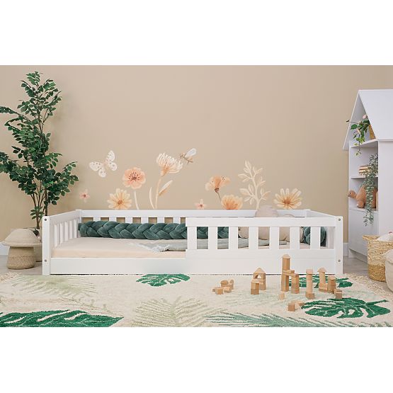 Pat pentru copii Montessori Meadow - alb