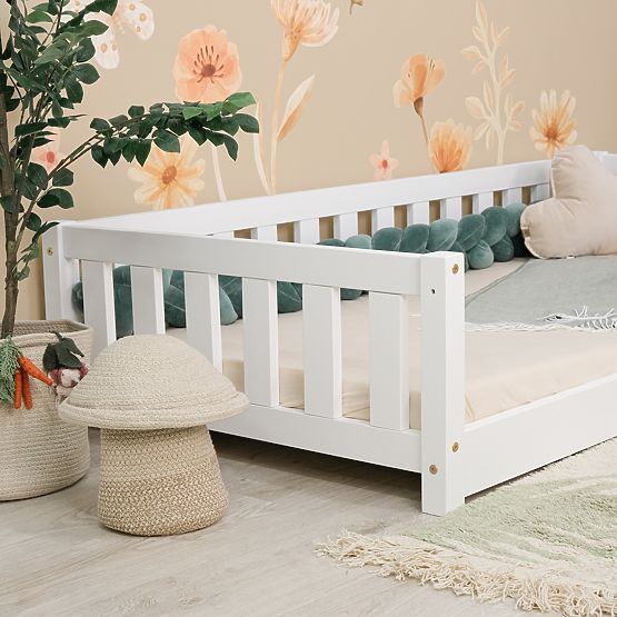Pat pentru copii Montessori Meadow - alb