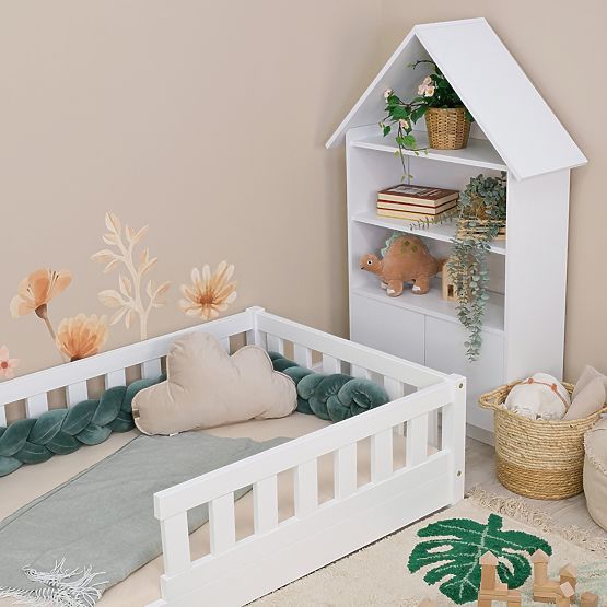 Pat pentru copii Montessori Meadow - alb