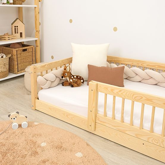 Pat de copii Montessori Ourbaby Plus - natural