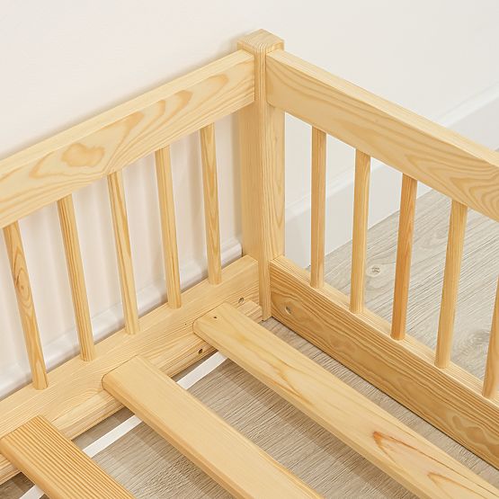 Pat de copii Montessori Ourbaby Plus - natural