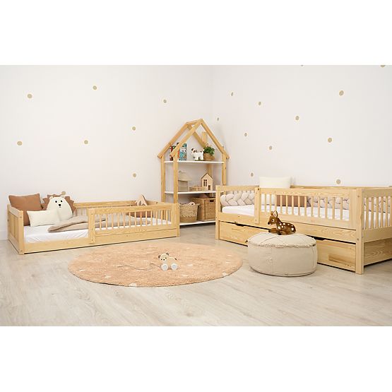 Pat de copii Montessori Ourbaby Plus - natural