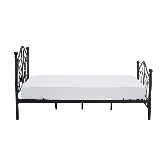 Pat metalic PANAMA 120x200 - negru