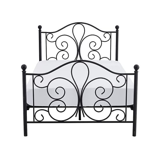 Pat metalic PANAMA 120x200 - negru