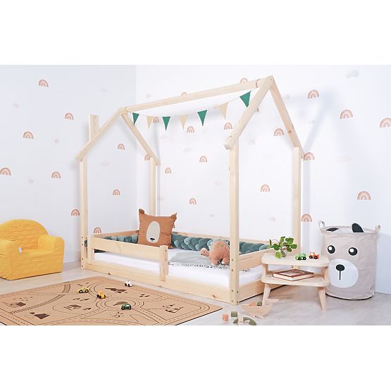 Pat Montessori pentru copii Casuta horn - naturala