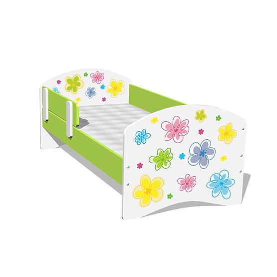 Pat pentru copii cu model floral 2