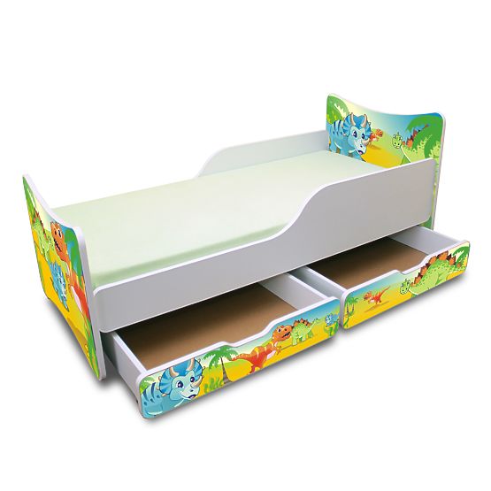 Pat pentru copii cu motivul unui dinozaur