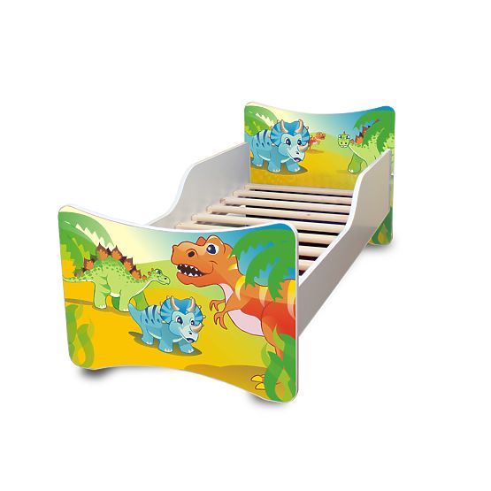 Pat pentru copii cu motivul unui dinozaur