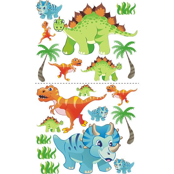 Pat pentru copii cu motivul unui dinozaur