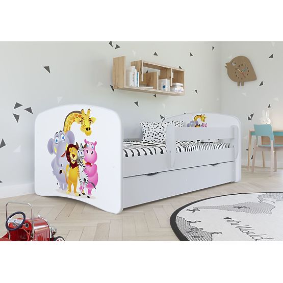 Pat pentru copii cu barieră Ourbaby - ZOO III
