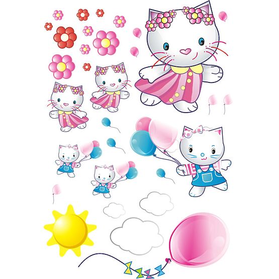 Pat pentru copii – Desene cu pisici