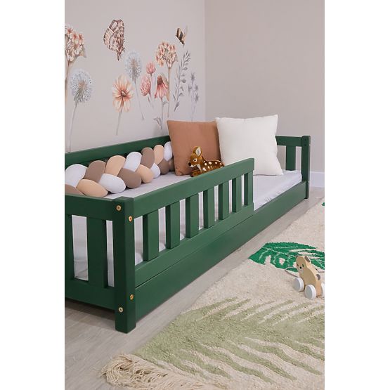 Pat pentru copii Montessori Ourbaby Meadow - verde