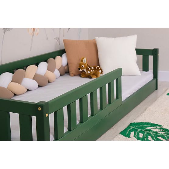 Pat pentru copii Montessori Ourbaby Meadow - verde
