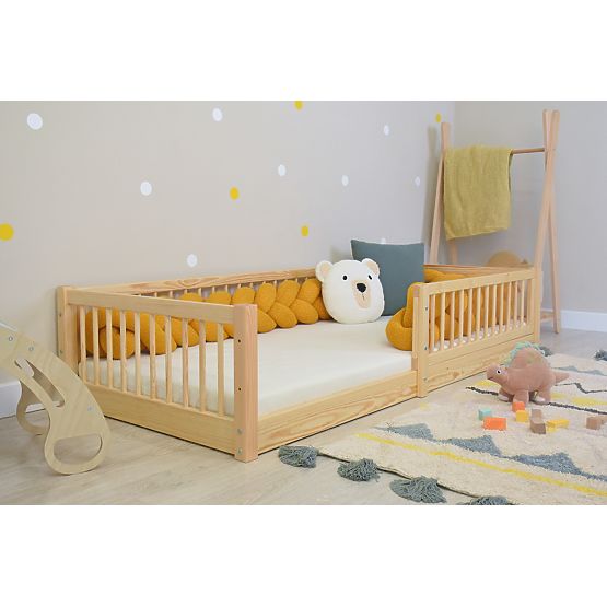 Pat pentru copii Montessori Woodie Plus - natural