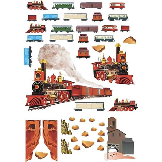 Pat pentru copii – motiv tren
