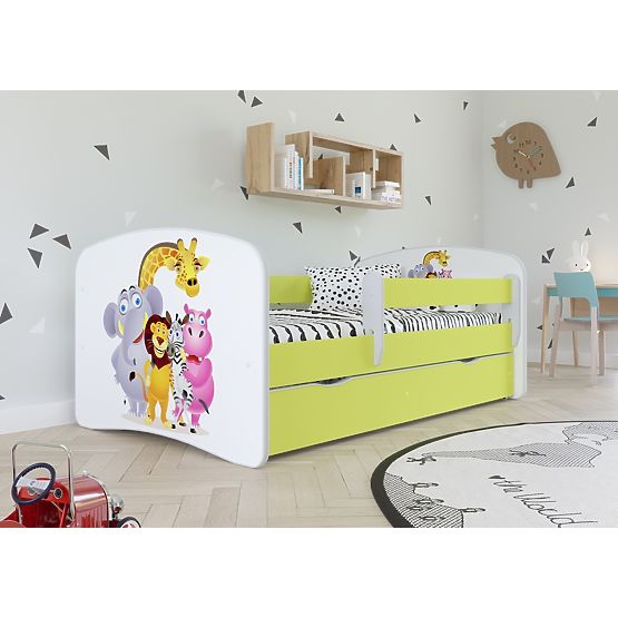 Pat pentru copii cu barieră Ourbaby - ZOO II