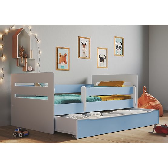 Pat pentru copii Ourbaby Tomi - albastru