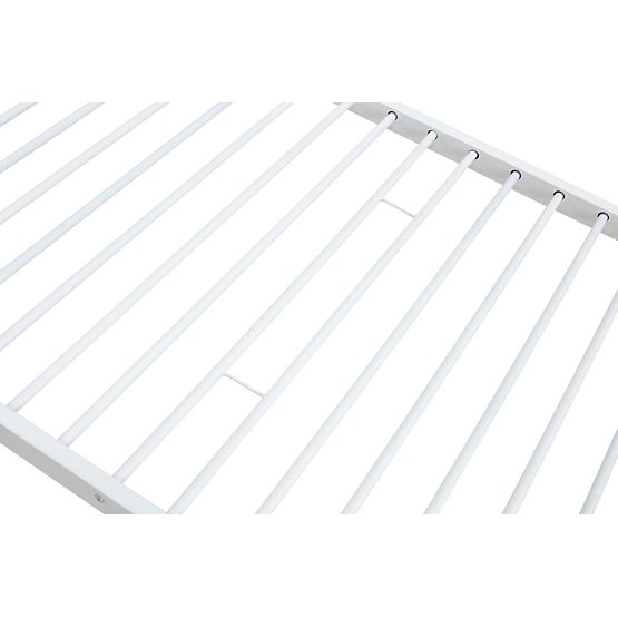 Pat supraetajat metalic BUNKY 200x90 cm - alb