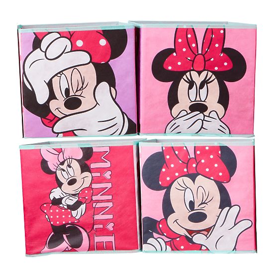 Patru cutii de depozitare - Minnie Mouse