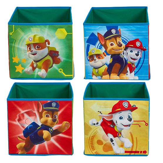 Patru cutii de depozitare - Paw Patrol