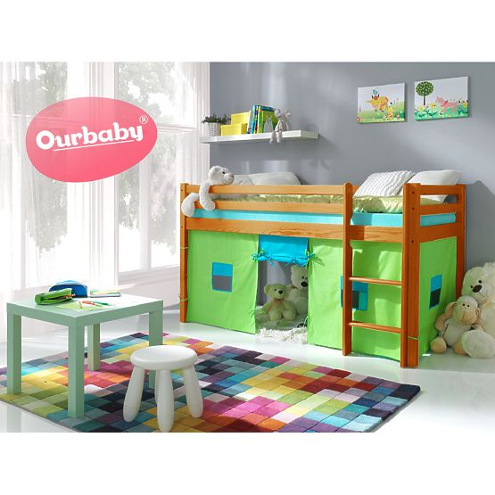Patul pentru copii  de inaltime medie - Ourbaby Modo - Arin